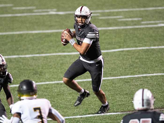 Alabama A&M QB Aqueel Glass during a spring 2021 game